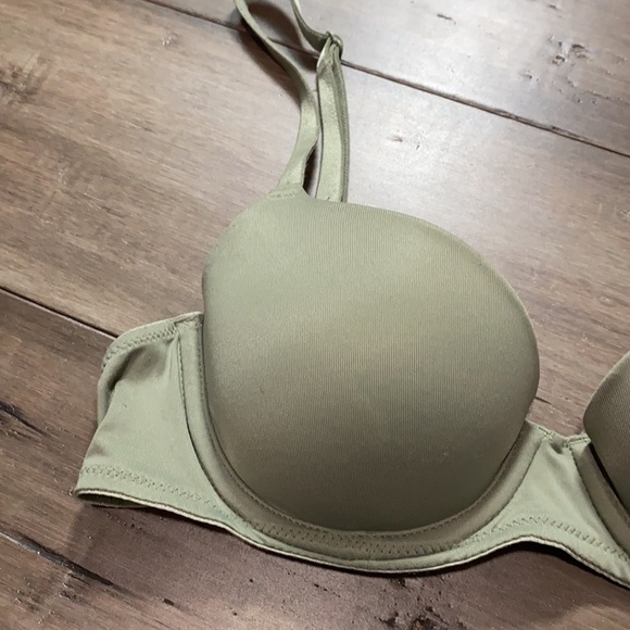 5 for $25 Pink Victoria's Secret wear everywhere lightly lined bra olive‎ green - Picture 5 of 7